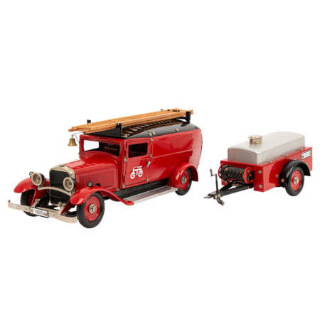 MÄRKLIN Feuerwehr-LKW mit Tankanhänger 19035, - Foto 2