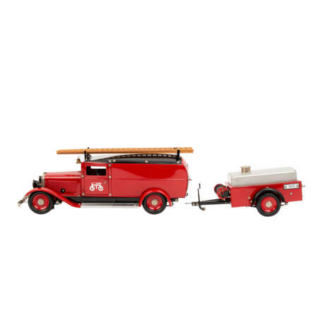 MÄRKLIN Feuerwehr-LKW mit Tankanhänger 19035, - Foto 3