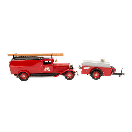 MÄRKLIN Feuerwehr-LKW mit Tankanhänger 19035, - photo 5