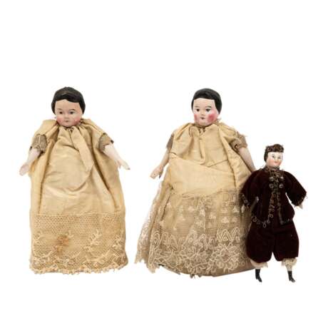 Drei kleine Puppen, um 1900, - фото 1