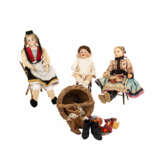 Konvolut dreier Puppen mit Zubehör, - photo 1