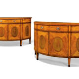 A PAIR OF GEORGE III SATINWOOD, INDIAN ROSEWOOD, AMARANTH, T... - photo 1