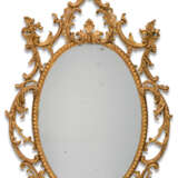 A PAIR OF GEORGE III GILT CARTON PIERRE OVAL MIRRORS - photo 2