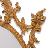 A PAIR OF GEORGE III GILT CARTON PIERRE OVAL MIRRORS - photo 4