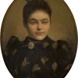 EUGÉNIE BEAUVOIS Tätig um 1900 (Belgien) Portrait einer Dame im Oval - photo 1