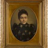EUGÉNIE BEAUVOIS Tätig um 1900 (Belgien) Portrait einer Dame im Oval - photo 2