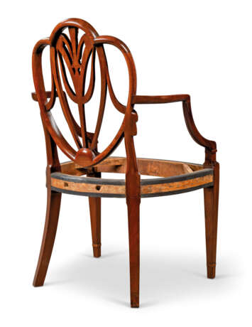 Gillows. A SET OF TEN GEORGE III MAHOGANY, BOXWOOD AND MARQUETRY ARMC... - photo 6