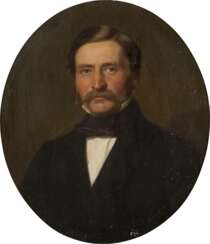 WILHELM GEORG VOLKHART 1815 Herdecke - 1876 Düsseldorf Portraitpaar: Edler Herr (1); Feine Dame (2)