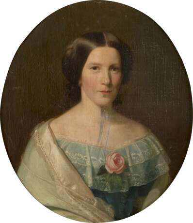 WILHELM GEORG VOLKHART 1815 Herdecke - 1876 Düsseldorf Portraitpaar: Edler Herr (1); Feine Dame (2) - photo 3