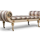 A REGENCY PARCEL-GILT AND CREAM-PAINTED DAYBED - photo 1