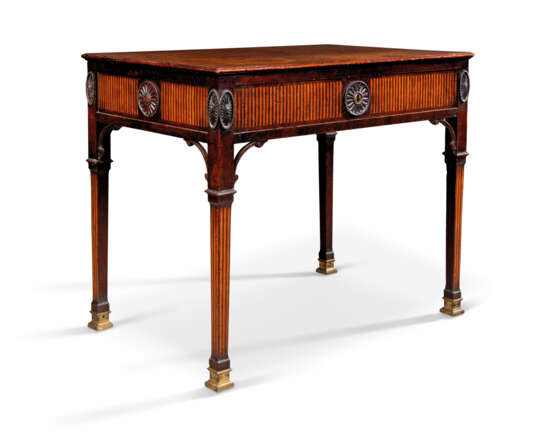 A GEORGE III MAHOGANY AND SATINWOOD-INLAID ARCHITECT'S TABLE... - фото 1