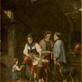 HERMANN PLATHNER 1831 - 1902  Das verkaufte Kälbchen - Foto 1