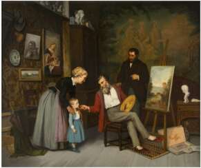 ADOLF VON BECKER 1831 Helsinki - 1909 Vevey Im Atelier