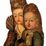 TWO GEORGE I POLYCHROME-PAINTED DUMMY BOARDS - Foto 3