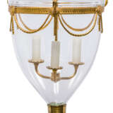 A GEORGE III-STYLE GILT-BRASS AND GLASS HANGING-LIGHT - фото 3