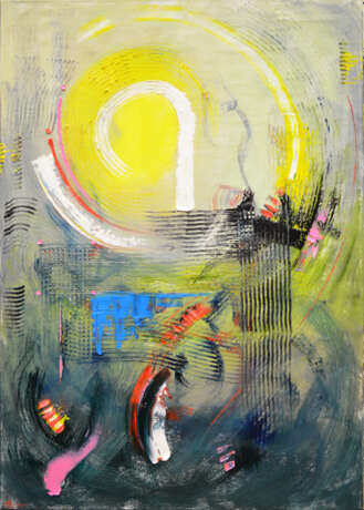 Интерьерная картина «Вход в подсознание», Холст, Масляные краски, Абстрактный экспрессионизм, Пейзаж, 2020 г. - фото 1