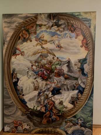 Современный взгляд на джеймса торнхилла Холст на подрамнике Масляные краски Современное искусство Мифологическая живопись 2020 г. - фото 1