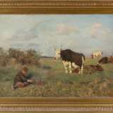 MARIA THERESIA VON HABSBURG-LOTHRINGEN 1855 Heubach - 1944 Wien Junger Kuhhirt auf der Weide mit seiner Herde 5 - Foto 2