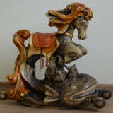 Figurine «Le petit cheval à bosse.», Bois naturel, Sculpture sur bois, Art folklorique, 2020 - photo 2
