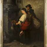 ITALIENISCHER GENREMALER Tätig 2. Hälfte 19. Jahrhundert Zwei arme Reisende mit Maultier - Foto 2