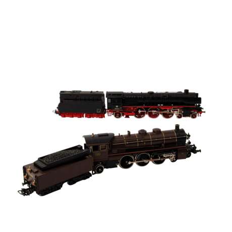 MÄRKLIN paar Schlepptenderlokomotiven, Spur H0, - фото 1