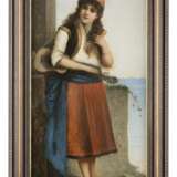 J. KATZNER Tätig um 1900 Gemäldepaar: Italienischer Geiger (1) und Gitarrenspielerin (2) - фото 4