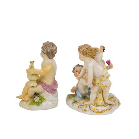 MEISSEN 2 Figuren 'Amoretten', 1. Wahl, 19./20. Jahrhundert - Foto 2