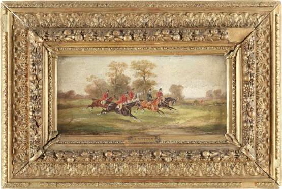 ALFRED STEINACKER ('Stone') 1838 Ödenburg (Österreich-Ungarn) - 1914 Wien  Gemäldepaar, Zwei britische Fuchsjagden zu Pferde - Foto 2
