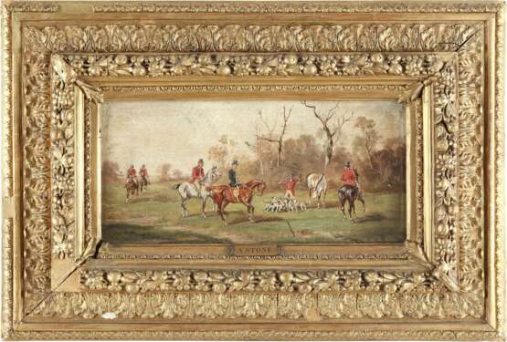 ALFRED STEINACKER ('Stone') 1838 Ödenburg (Österreich-Ungarn) - 1914 Wien Gemäldepaar, Zwei britische Fuchsjagden zu Pferde - Foto 4