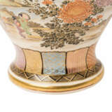 Prächtige Satsuma-Vase. JAPAN, Meiji-Zeit (1868-1912). - Foto 4