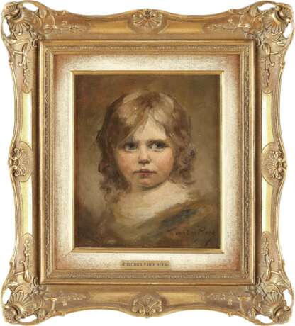 THEODOR VON DER BEEK 1838 Kaiserswerth - 1921 Düsseldorf  Porträt eines kleinen Mädchens - фото 2
