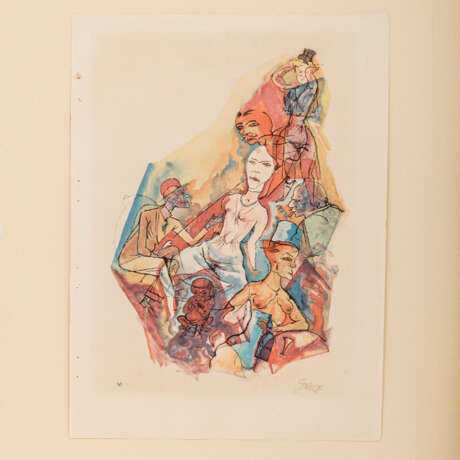 GROSZ, GEORGE (1893-1959), "Niederkunft" aus "Ecce Homo", - Foto 3