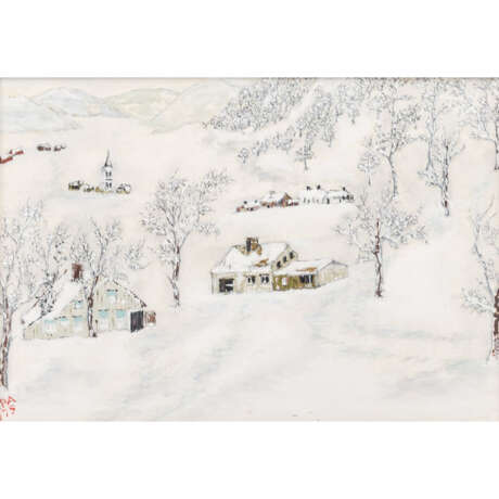 APA? (Künstler/in 20. Jahrhundert), "Winter in den Bergen", - фото 1