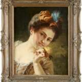 FEDOR POPPE 1850 Neisse - wohl 1914 (tätig in Berlin) Porträt einer jungen Dame - Foto 2