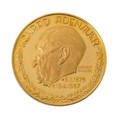 Medaille Konrad Adenauer - GOLD