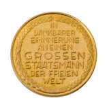 Medaille Konrad Adenauer - GOLD - photo 2