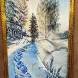 Карельская зима Canvas Oil paint Realism Landscape painting 2019 - photo 1