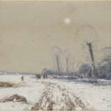 HELMUT REUTER 1913 - 1985 Zwei Winterlandschaften: Zugefrorener See (1), Spaziergang im Schnee (2) - Foto 1