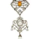 CHANEL GRIPOIX GLASS, RHINESTONE AND FAUX PEARL BROOCH - photo 1
