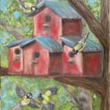 Design Painting “Bird house”, Canvas, Oil paint, Realist, Landscape painting, 2020 - photo 1