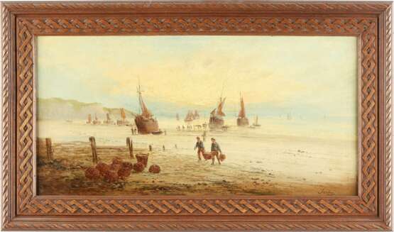 LOUIS GABRIEL EUGÈNE ISABEY (ATTR.) 1803 Paris - 1886 ebenda Ankunft der Fischerboote - фото 2