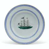 A RARE 'SHIP' PLATE FOR THE PORTUGUESE MARKET - photo 1