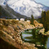 Painting “Mountain landscape”, Canvas, Oil paint, Impressionist, Landscape painting, 2020 - photo 1