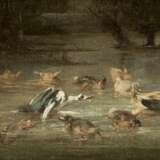 MERY Tätig um 1880 Enten auf dem Weiher - photo 1