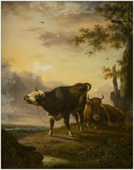 JAN BAPTIST KOBELL (UMKREIS) 1778 Delfshaven - 1814 Amsterdam Zwei rastende Kühe