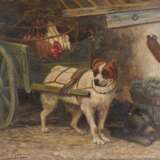 HENRIETTE RONNER-KNIPP (IN DER ART VON) 1821 Amsterdam - 1909 Brüssel Zwei Hunde ziehen einen Karren mit Hennen - фото 1