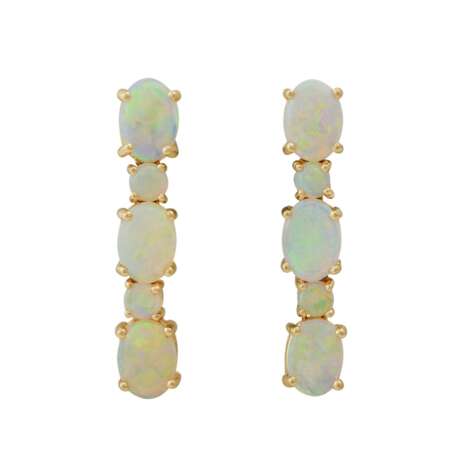 Paar Ohrhänger mit Opalen, - photo 1
