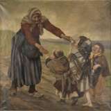 PETER JOHANN THEODOR JANSSEN 1844 Düsseldorf - 1908 ebenda Bäuerin mit Kindern - Foto 1