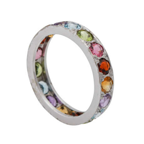 Ring rundum besetzt mit Farbsteinen - фото 4