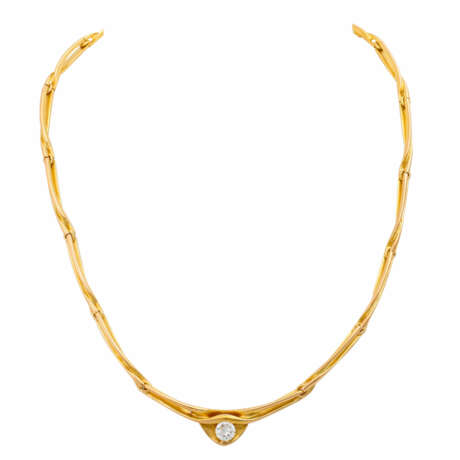 Collier mit Brillant 0,72 ct, - photo 1